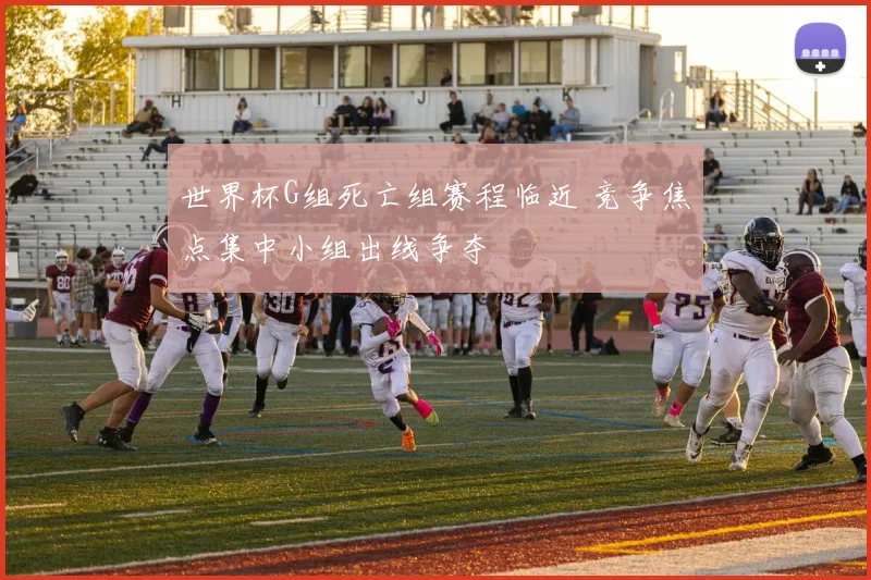 世界杯G组死亡组赛程临近 竞争焦点集中小组出线争夺